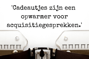 Acquisitiebrief versturen - citaat 1