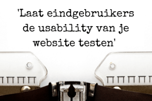 Vergroot usability website - testen